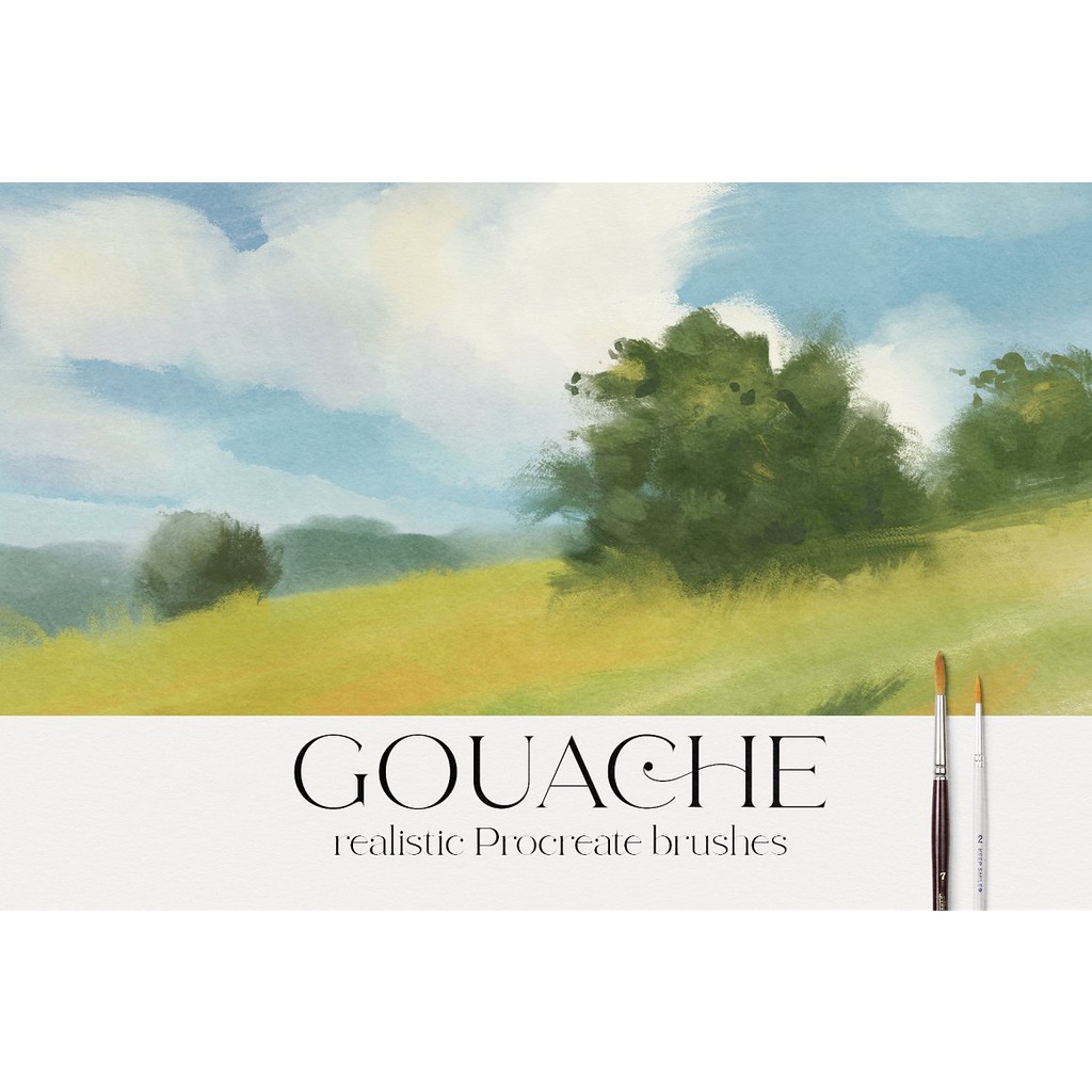 Jual Procreate Brush - Procreate Gouache Brush Set | Shopee Indonesia