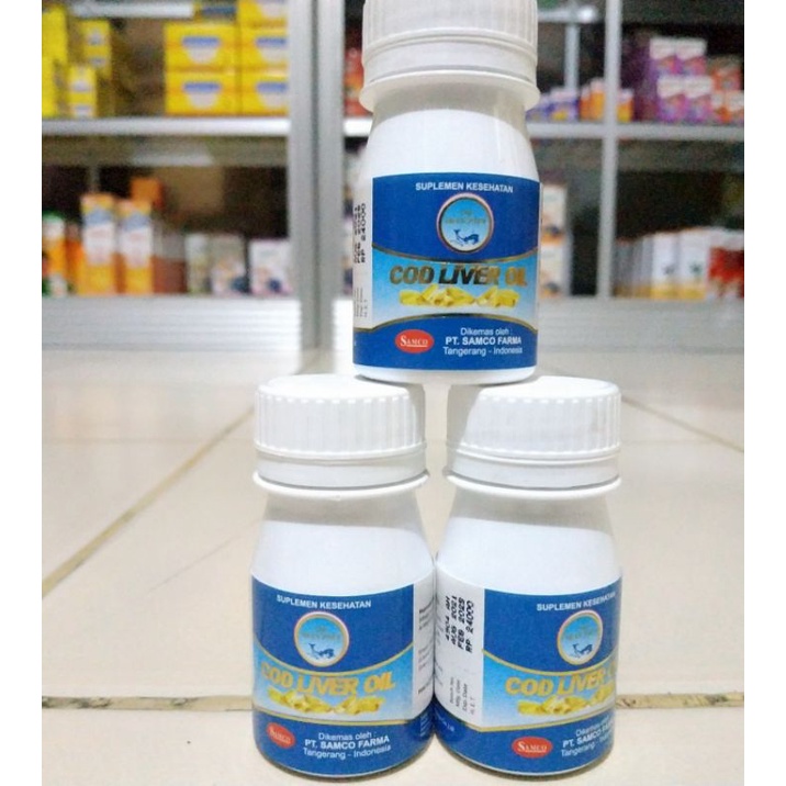 Jual Minyak Ikan Cod Liver Oil Cap Ikan Paus Isi 50 Kapsul Shopee