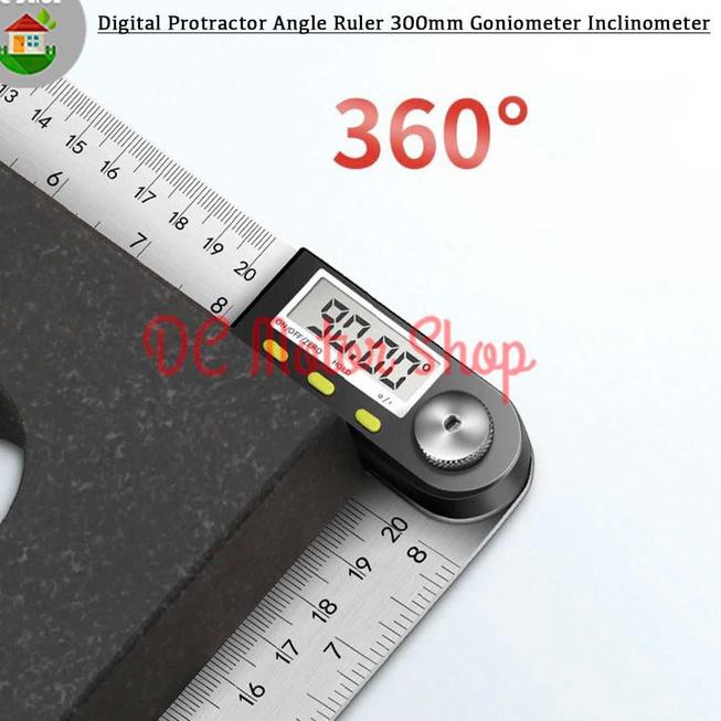 Jual Harga Murah Digital Protractor Angle Ruler Goniometer Inclinometer Penggaris 300mm Terlaris 6205