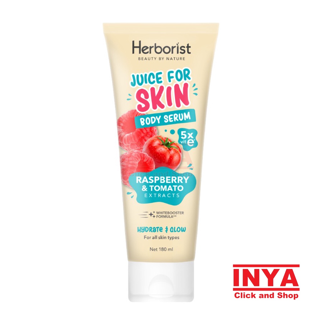 Jual HERBORIST JUICE FOR SKIN BODY SERUM RASPBERRY & TOMATO 180ml