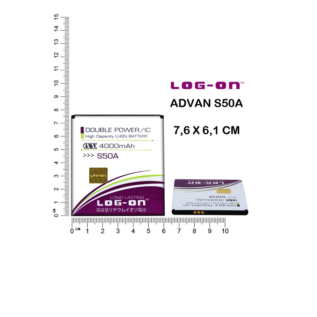 Jual LOG ON BATERAI ADVAN S50A BATRE DOUBLE POWER DOUBLE IC BATTERY ...