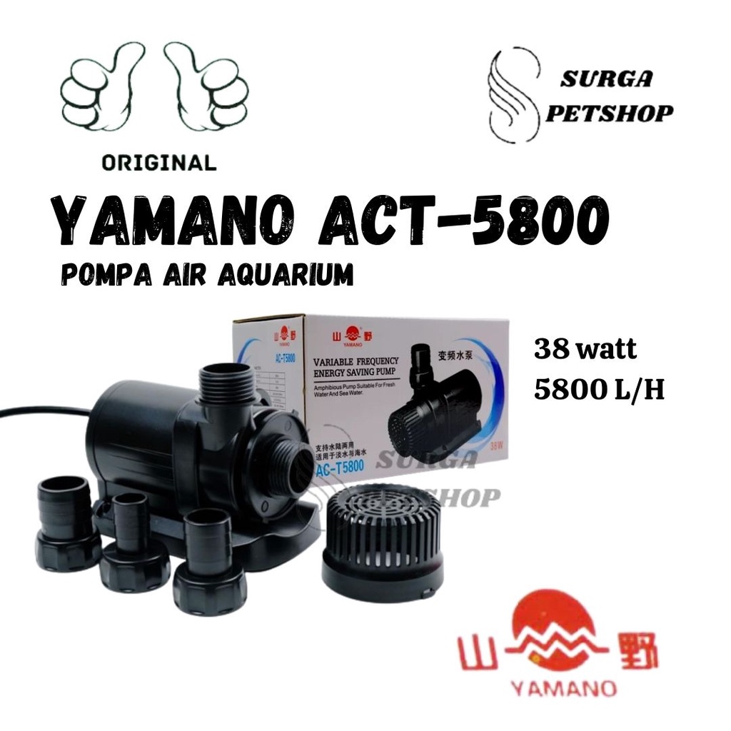 Jual YAMANO ACT 5800 Pompa Air Celup Water Pump Aquarium Akuarium Kolam