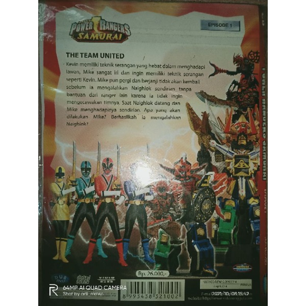 Jual VCD original power rangers samurai | Shopee Indonesia