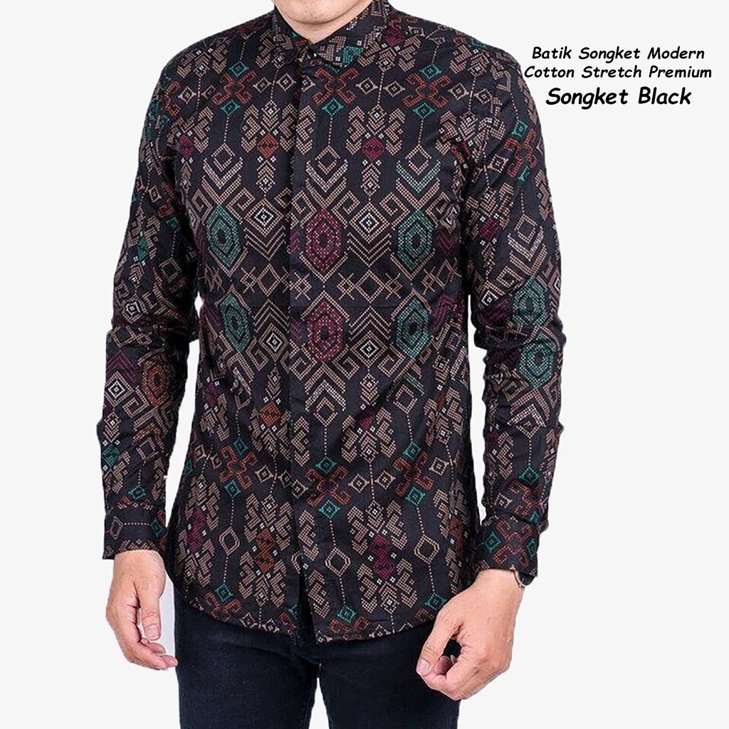 Jual Kemeja Batik Pria Lengan Panjang Kemeja Batik Pria Baju Batik Pria ...