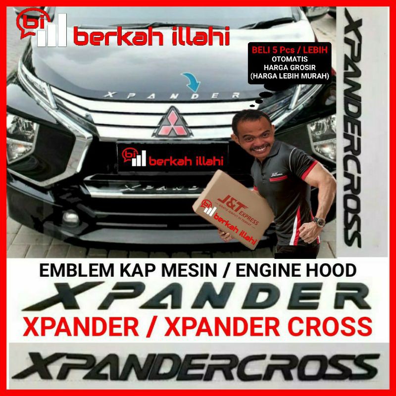 Jual Logo Emblem Kap Mesin Xpander Engine Hood Xpander Mitsubishi