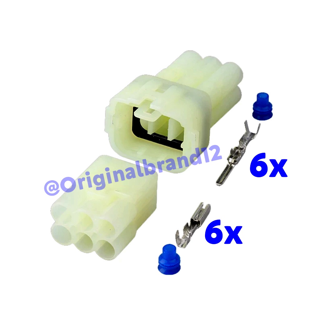 Jual Soket Socket DLC kawasaki suzuki Male 6 pin 1 Set | Shopee Indonesia