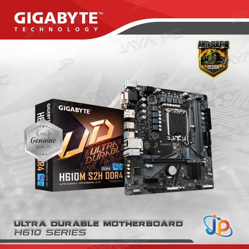 Jual Motherboard Gigabyte H610M S2H DDR4 (LGA1700, H610, DDR4, USB3.2 ...