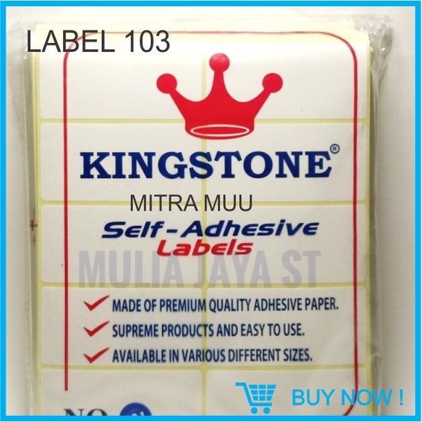 Jual LABEL KINGSTONE 103 STICKER UNDANGAN | Shopee Indonesia
