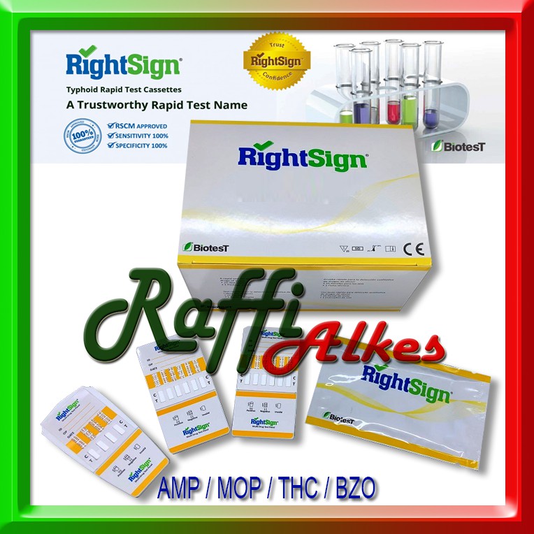 Jual Alat Test Urine Narkoba Jenis Screen Multi 4 Parameter Rightsign