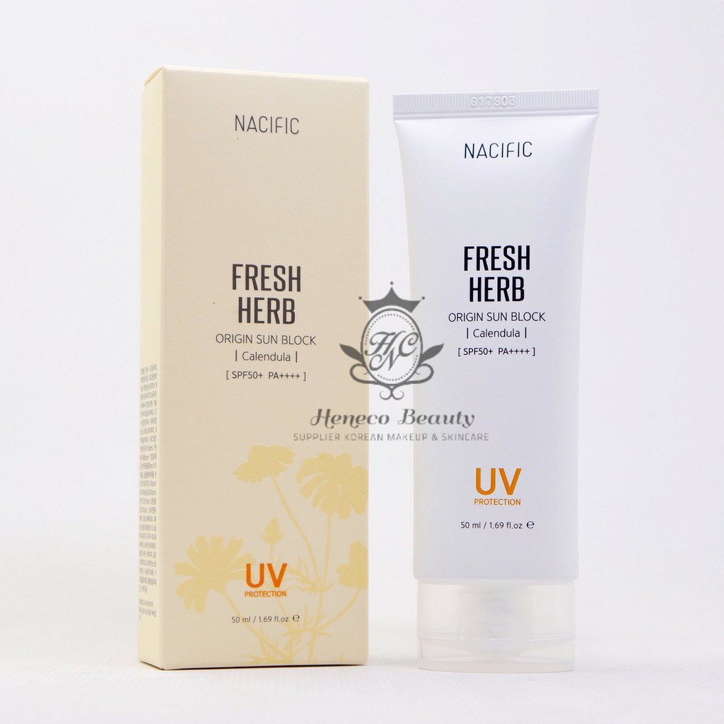 Jual (BPOM) NACIFIC Fresh Herb Origin SunBlock Calendula 50ml SPF50+ PA