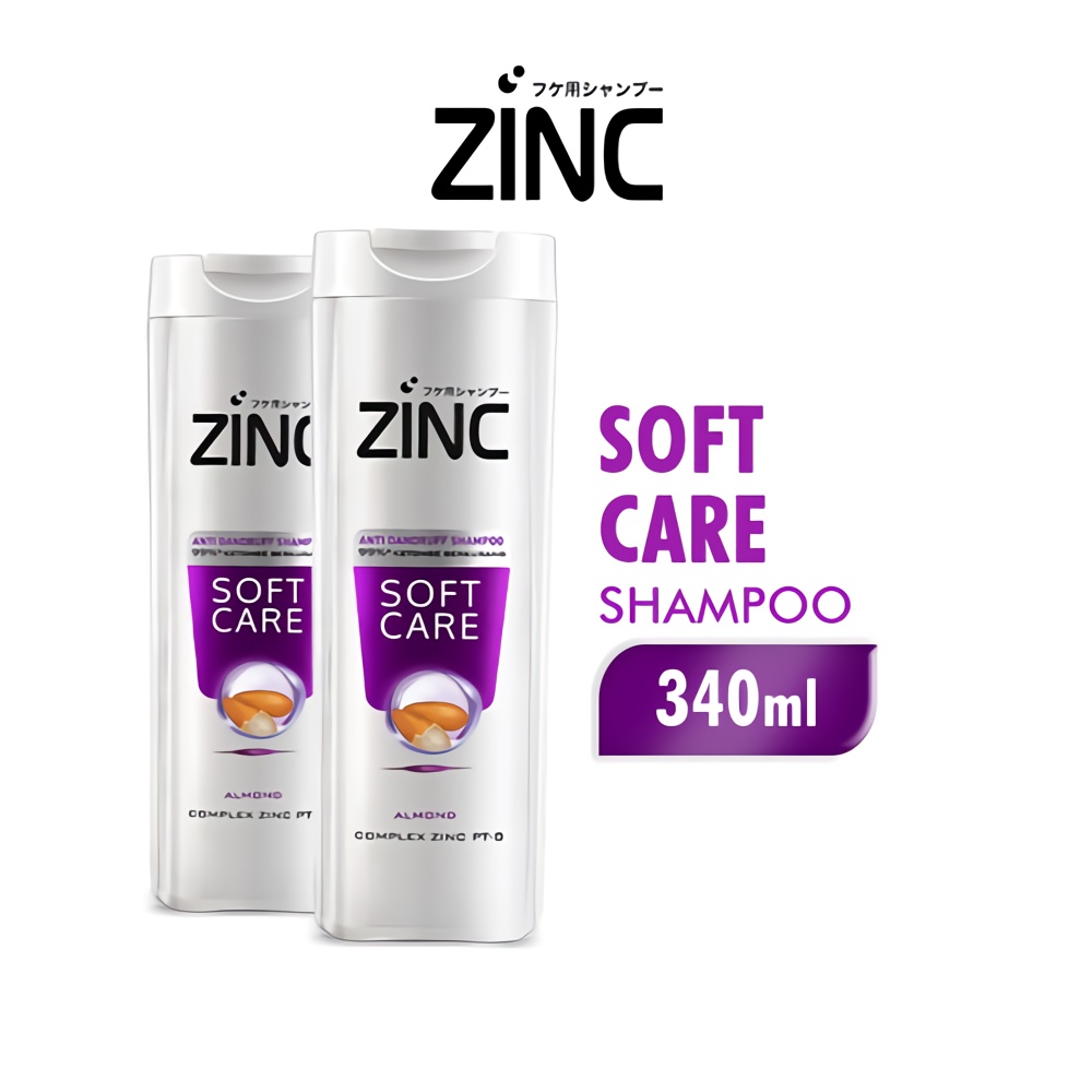 Jual ZINC Shampoo Soft Care 340mL Shopee Indonesia