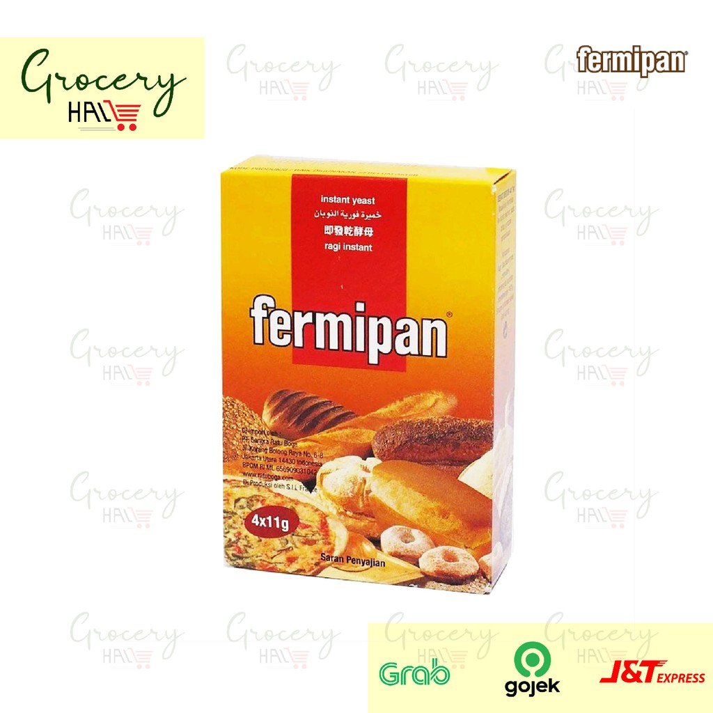 Jual FERMIPAN / RAGI KERING INSTANT 11GR X 4 [ HARGA PER BOX ] | Shopee ...