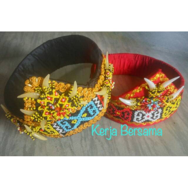 Jual Topi Etnik Manik Dayak Taring Banyak Sedang Khas Kalimantan Shopee Indonesia 7485