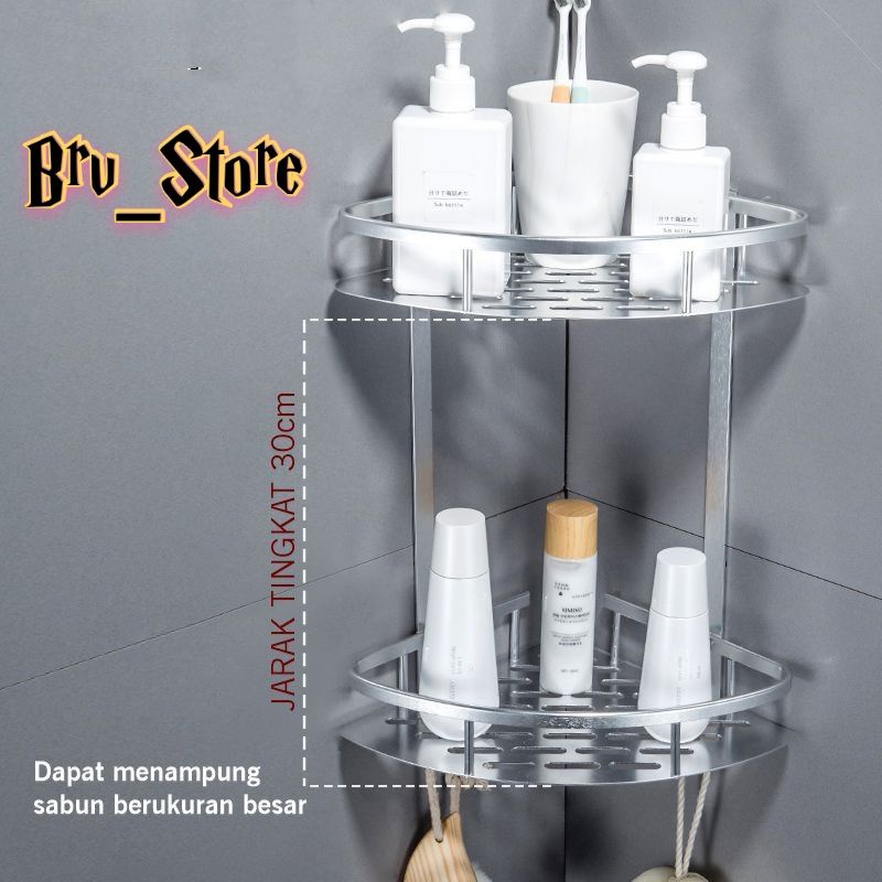 Jual A1 COD Pku Rak Kamar Mandi TOILET RACK TEMPAT SABUN TEMPAT SHAMPO ...