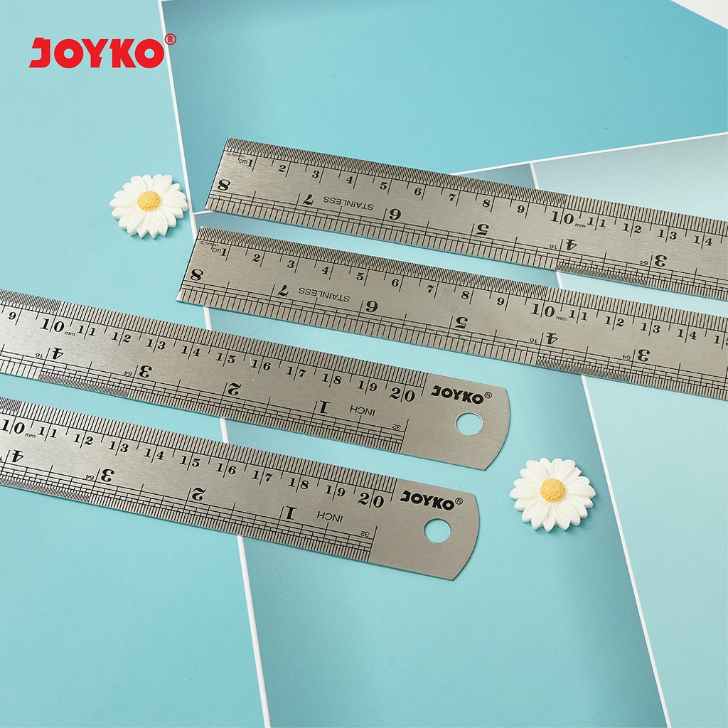 Joyko Stainless Steel Ruler Penggaris Besi (7)