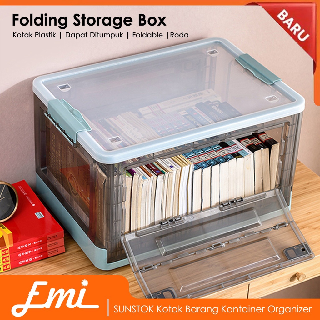 Jual SUNSTOK Kotak Barang Kontainer Organizer Stackable Storage Box ...