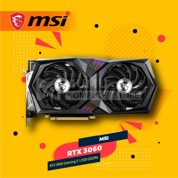 Jual Msi Geforce Rtx 3060 Gaming X 12gb Gddr6 Vga Rtx3060 Ddr6