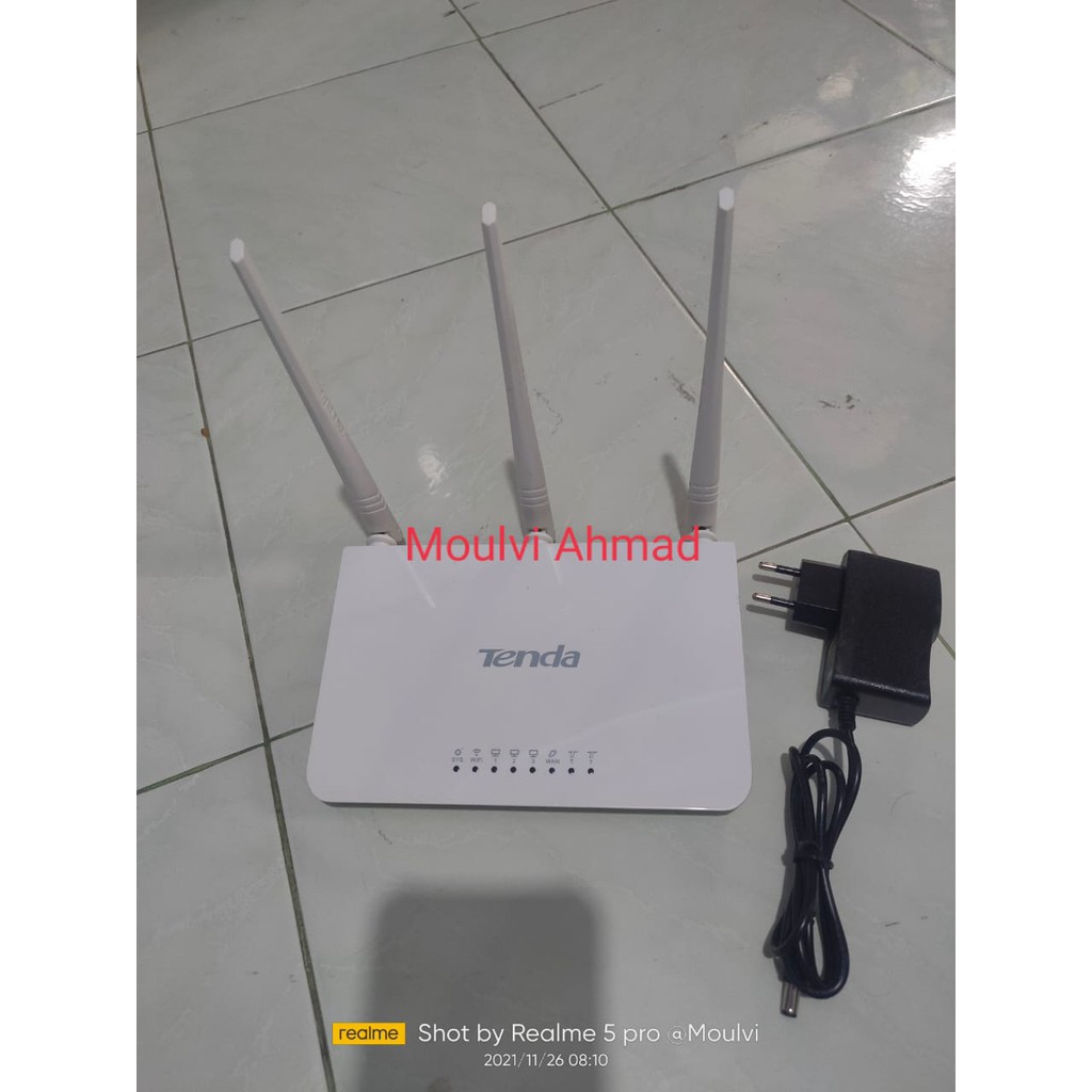 Jual Router Tenda F3 Second Plus Adaptor | Shopee Indonesia