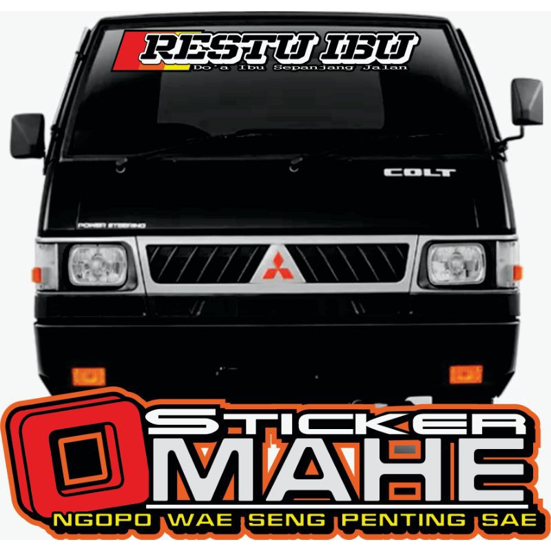 Jual Cutting Sticker Tulisan kaca atas Mobil L300 Pickup code 713 ...