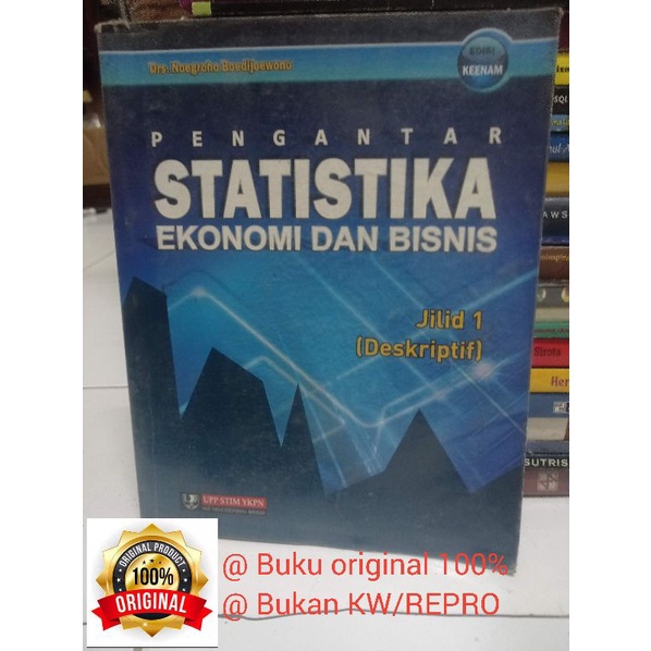 Jual Buku Pengantar Statistika Untuk Ekonomi Dan Bisnis. Jilid 1 Edisi ...