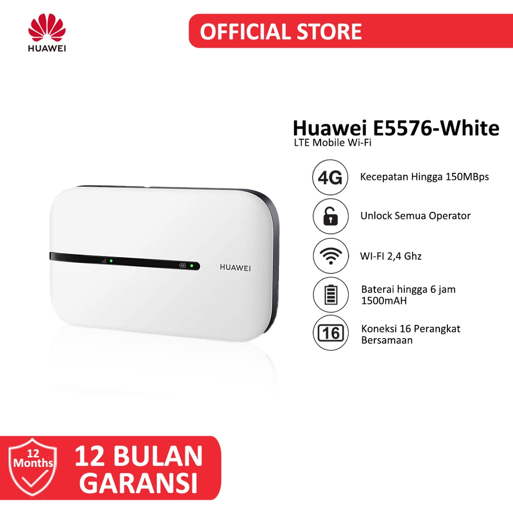 Jual Huawei E5576 Travel Wifi Modem Mifi 4G High Speed Data Unlock ...