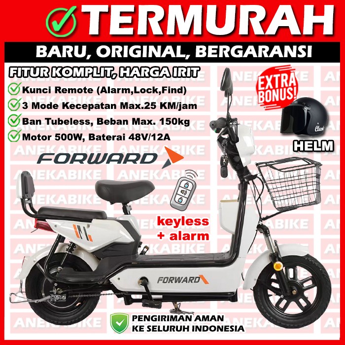 Jual Sepeda Listrik Forward Garansi Resmi Bonus Helm, Sepeda Listrik ...