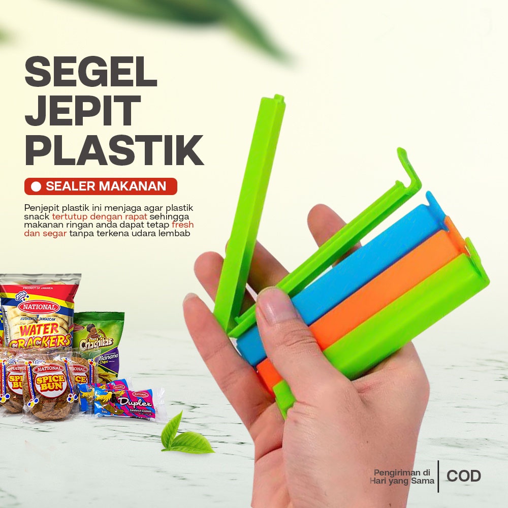 Jual Pmo Segel Penjepit Kantong Kemasan Makanan Klip Jepit Plastik Shopee Indonesia