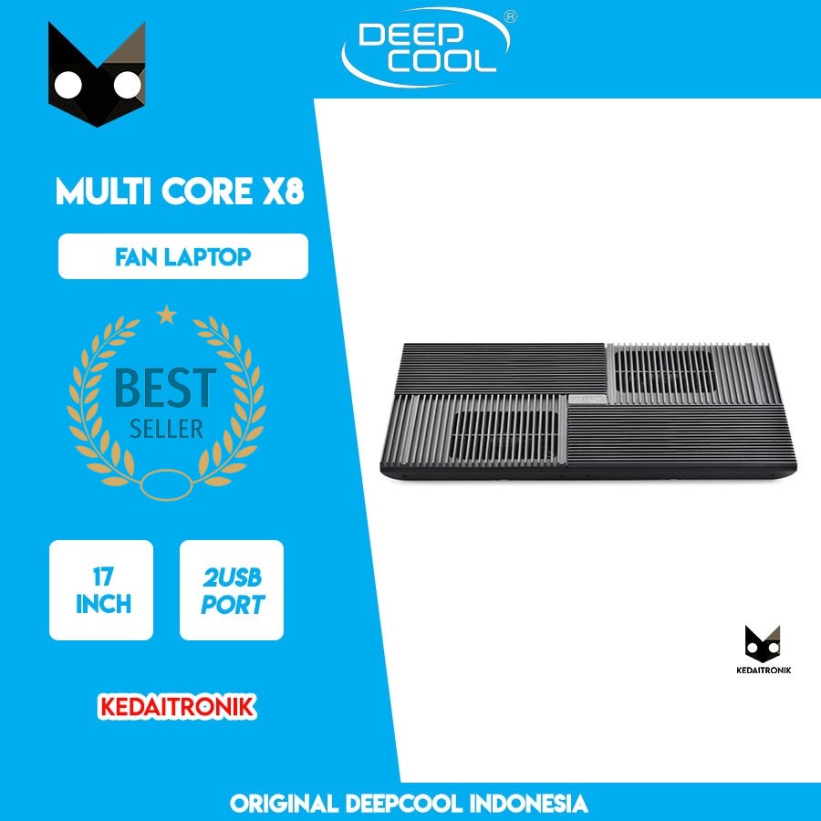 Jual New !! Deepcool Fan Cooler Laptop Notebook 17" Multi Core X8