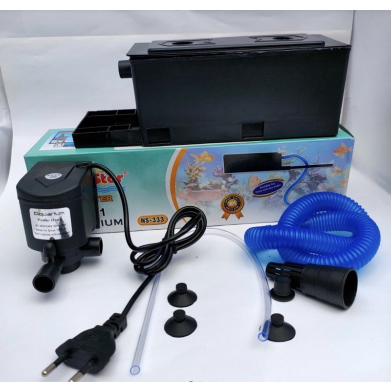 Jual Top Filter 3 in 1 Nikita star NS333 filter aquarium kecil atau