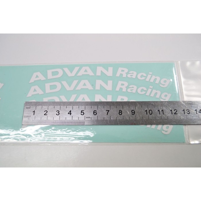 Jual STICKER STIKER MOBIL ADVAN RACING YOKOMAHA RIM VELK 8PCS - Putih ...