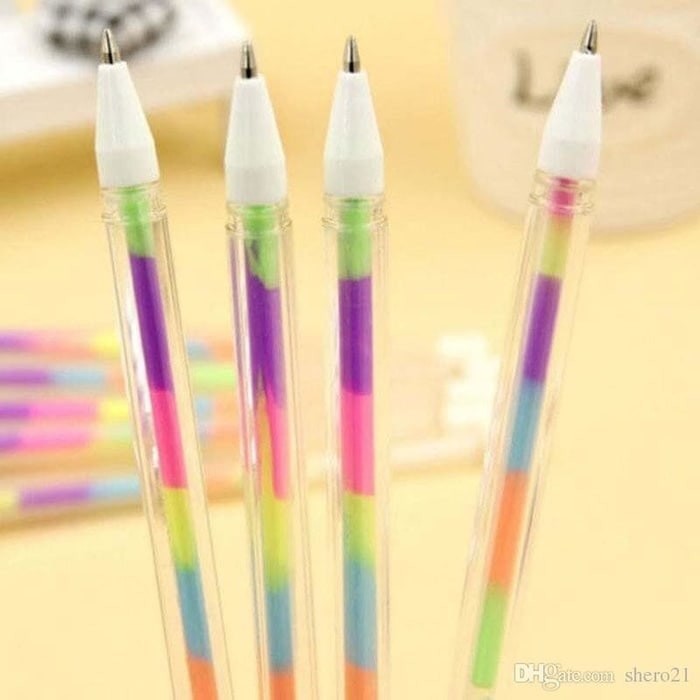 Jual PALING LARIS !! Pulpen Rainbow / Pulpen Pelangi / Rainbow Gel Pen