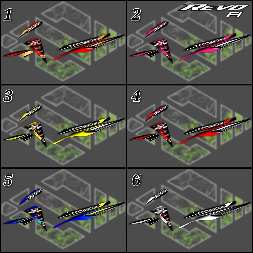Jual STIKER STRIPING VARIASI HONDA REVO FI/REVO INJEKSI | Shopee Indonesia