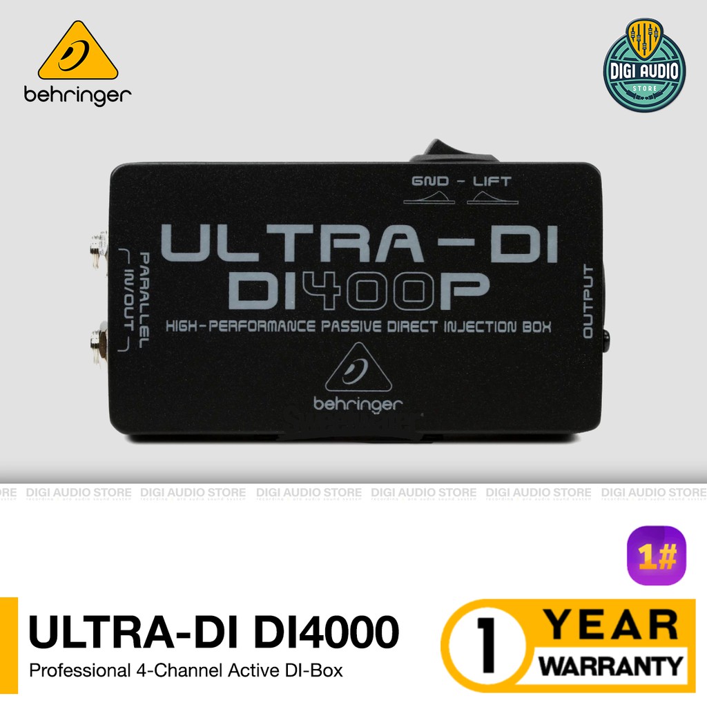 Jual Direct Box Pasif BEHRINGER ULTRADI DI400P DI BOX Passive for
