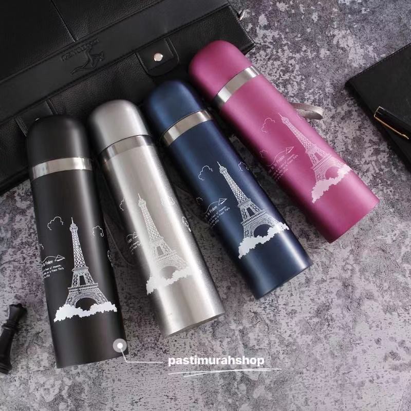 Jual Termos Botol Minum Stainless Steel Motif Mickey And Paris I Termos Minum Tali Tenteng I Anti 9654