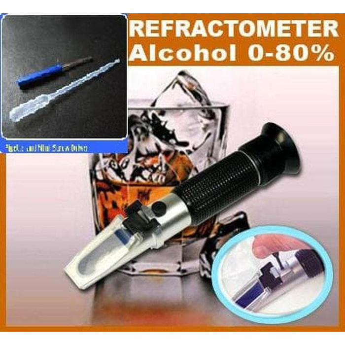 Jual Refraktometer Alkohol 080 Ukur Kadar Alkohol Alcohol
