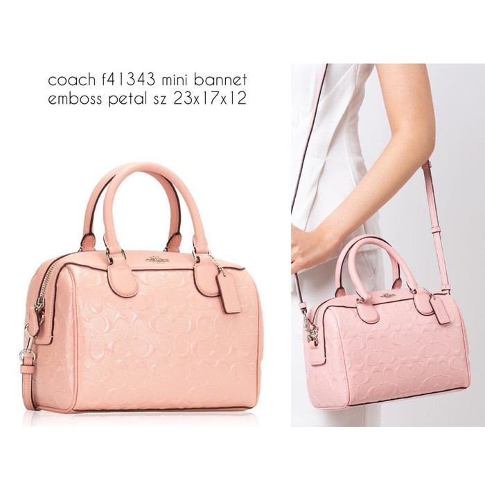 Coach mini bennett embossed outlet