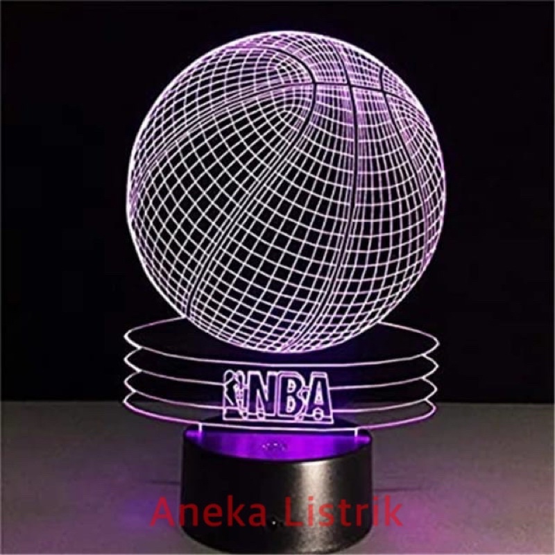 Jual LAMPU HIAS LED 3D / LAMPU TIDUR HIAS DIMENSI 3 WARNA PUTIH KUNING