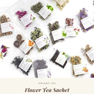 ESSENLI Flower Tea Trial Sachet / Lavender / Green Tea / Black Tea / Telang / Rosella