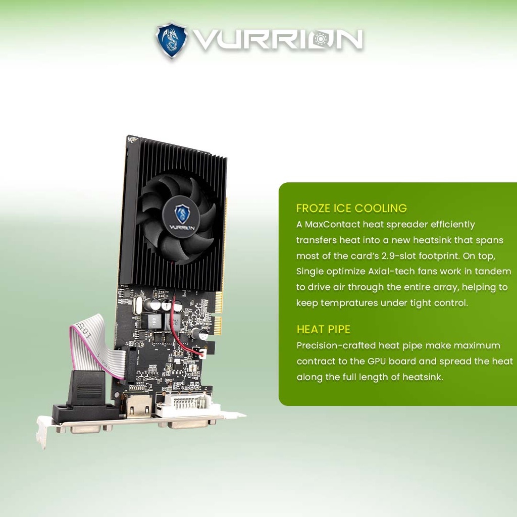 Jual VGA AGS VURRION NVIDIA GT610 LP 2GB GDDR3 64bit REAL CAPACITY ...
