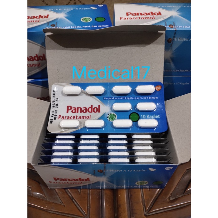 Jual Panadol Biru Paracetamol 1 Strip 10 Tablet Obat Sakit Kepala ...