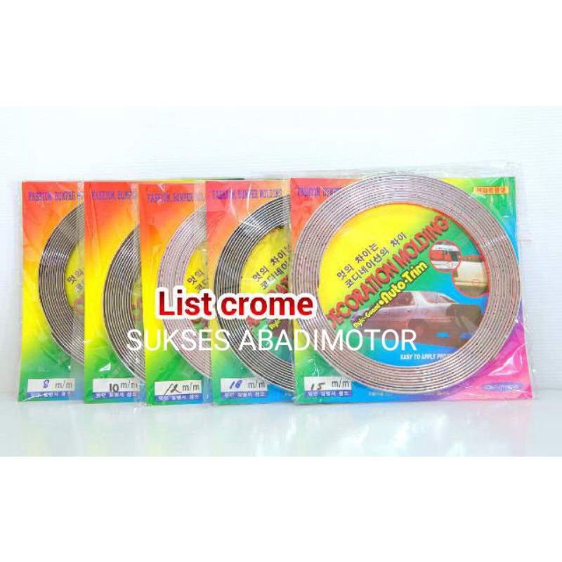 Jual LIST BODY CROME 20MM (7.5MTR) | Shopee Indonesia