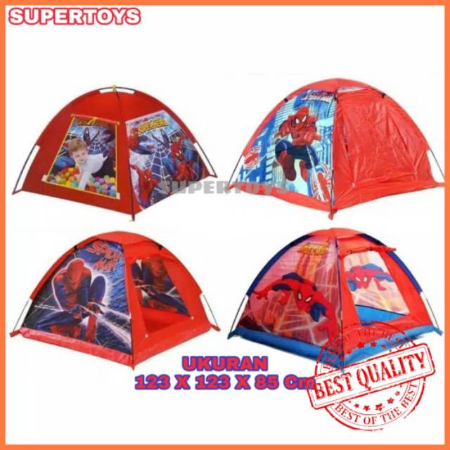 Jual Mainan Anak Tenda Camping Spiderman Tenda Spiderman Bola Mainan Kemah  Kemahan Mainan Rumah Rumahan