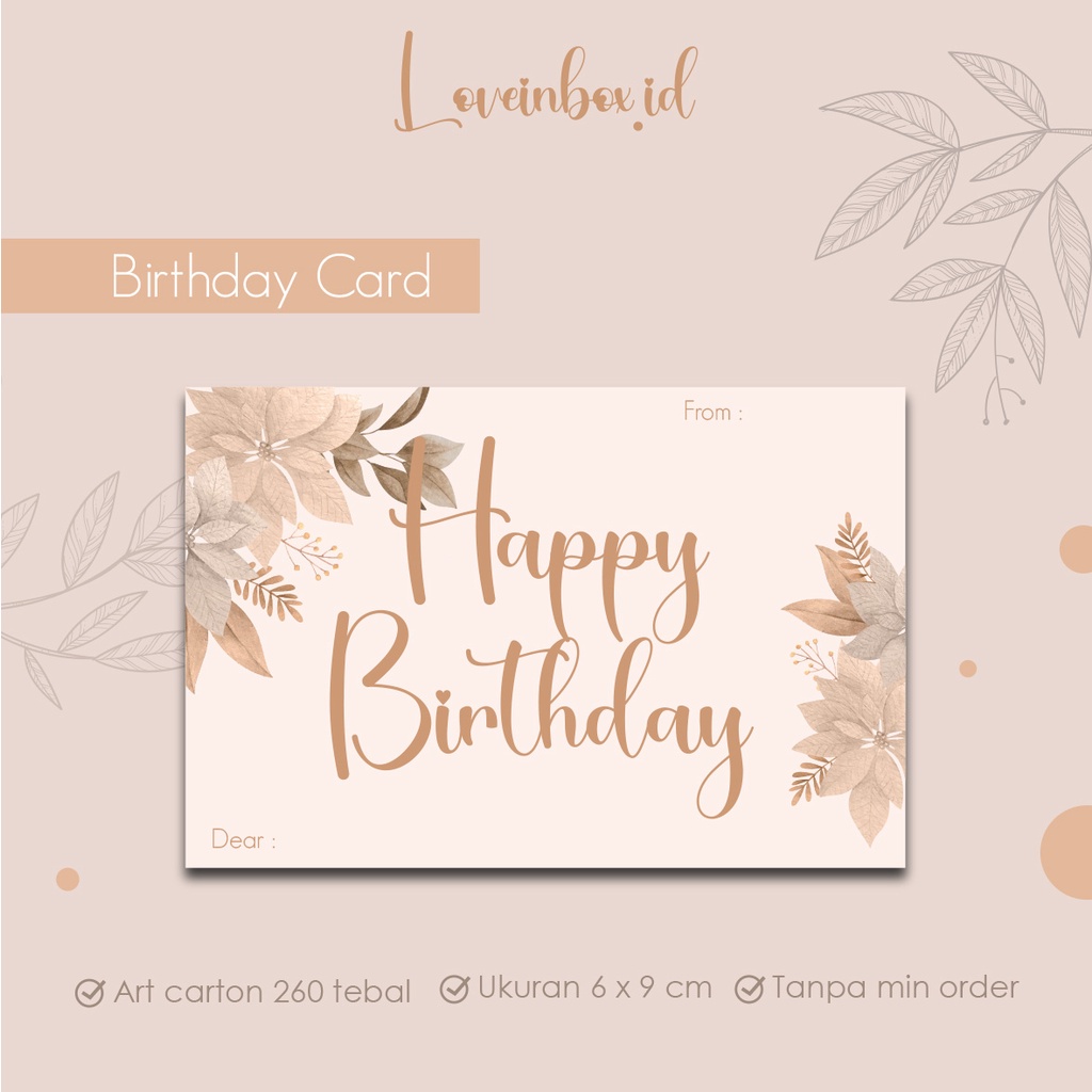 Jual KARTU UCAPAN/GREETING CARD/GIFT CARD/KARTU UCAPAN ULANG TAHUN