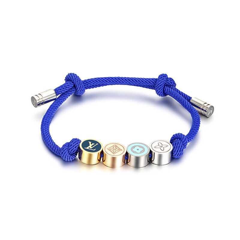 Jual LOUIS VUITTON New Couple Bracelets Four Beads Bracelet Adjustable Size Accessories Presbyopic Bracel Shopee Indonesia