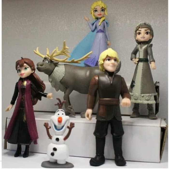 Jual (DISKON) Frozen 2 Frozen II Action Figure Set Elsa Anna Topper Kue ...