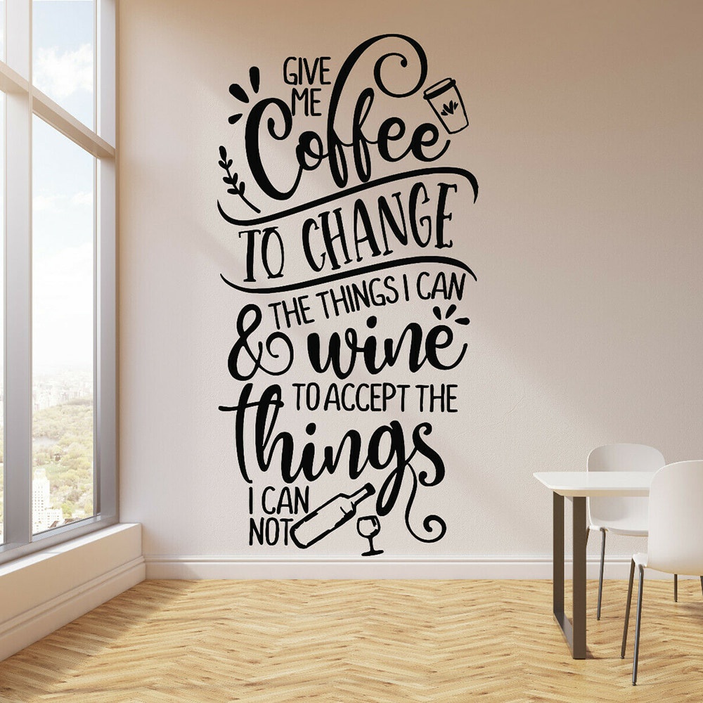 Jual Stiker Dinding Kopi Dekorasi Kafe Coffee Vinyl Wall Decal Kitchen