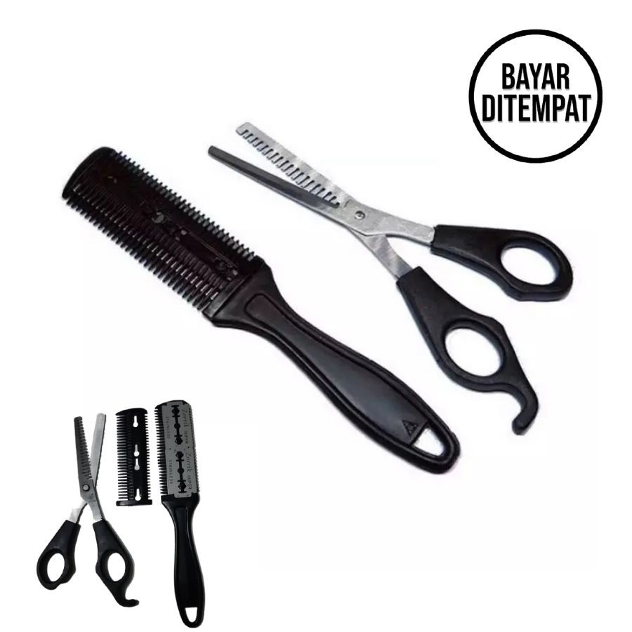 Jual Gunting Sasak Peralatan Gunting Rambut Salon Set | Shopee Indonesia
