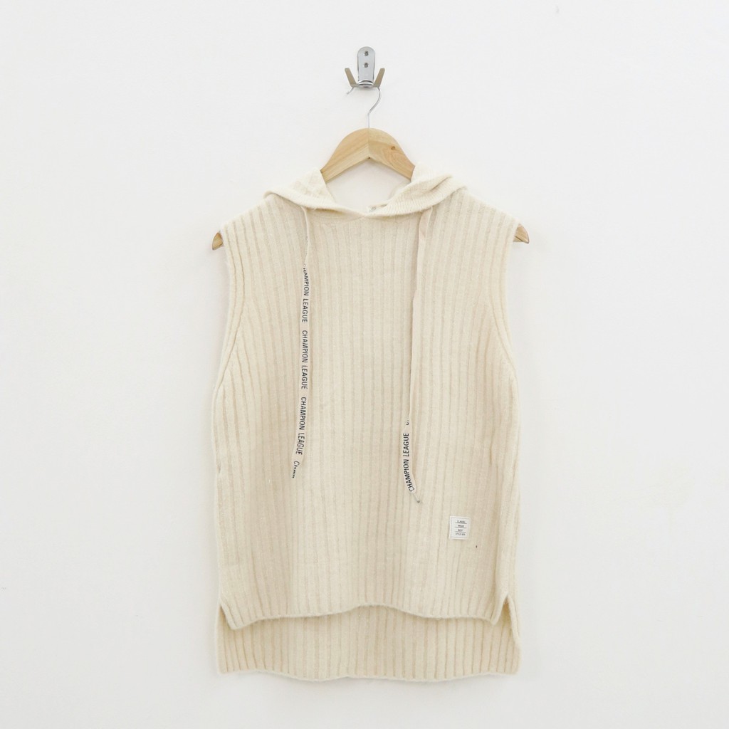 Jual Oble knit hodie vest -Thejanclothes | Shopee Indonesia