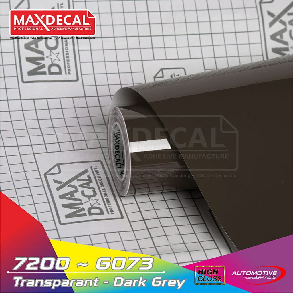Jual Sticker Max Decal G073 Dark Grey{ Hitam Transparan} Skotlet