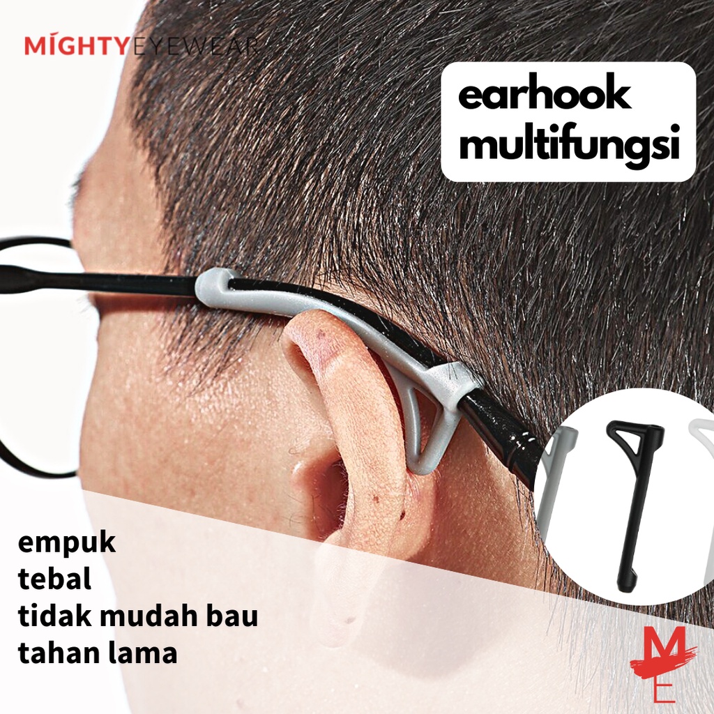 Jual EAR HOOK Karet Earhook Kacamata Pengait Penyangga Kacamata Anti Slip Mighty Eyewear